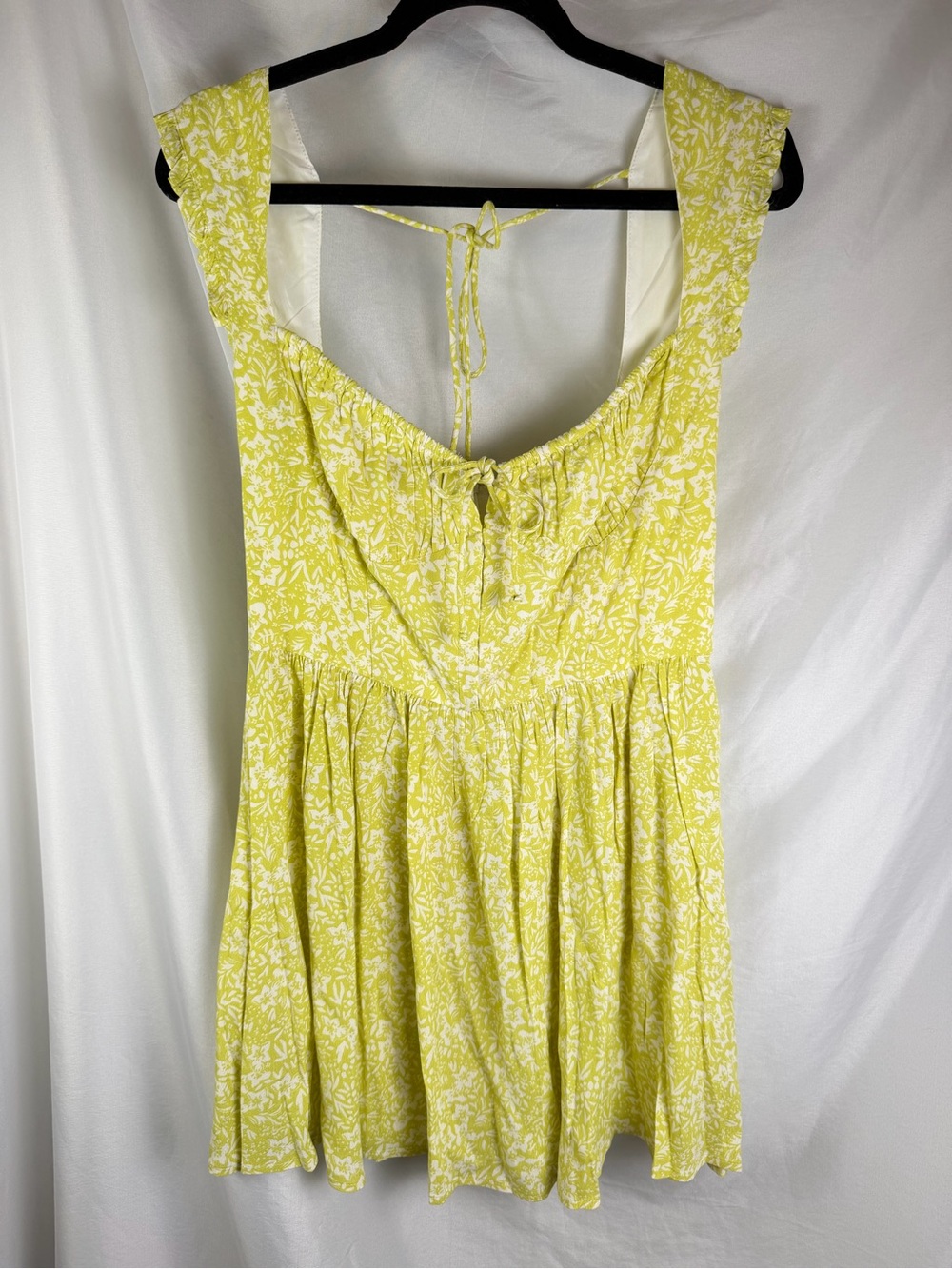 Sky to Moon Yellow Floral Summer Dress L